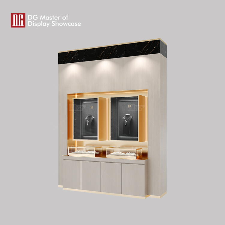 Custom black glass display case wholesale Manufacturer | DG Display Showcase 7