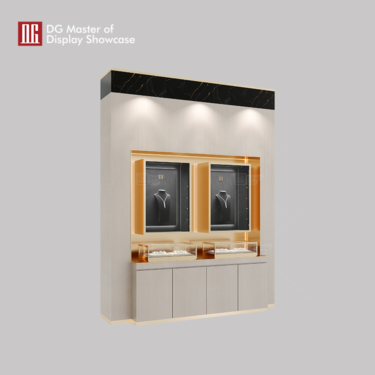 Custom black glass display case wholesale Manufacturer | DG Display Showcase 8
