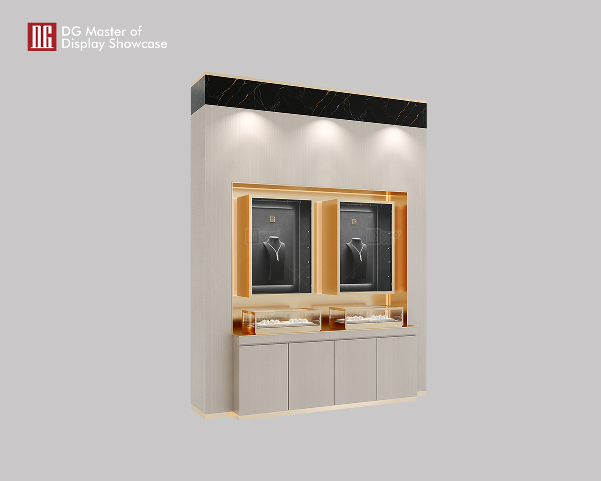 Tilpassede DG Custom High-End Luksus Smykke Display Vægmonterede Producenter Fra Kina 7