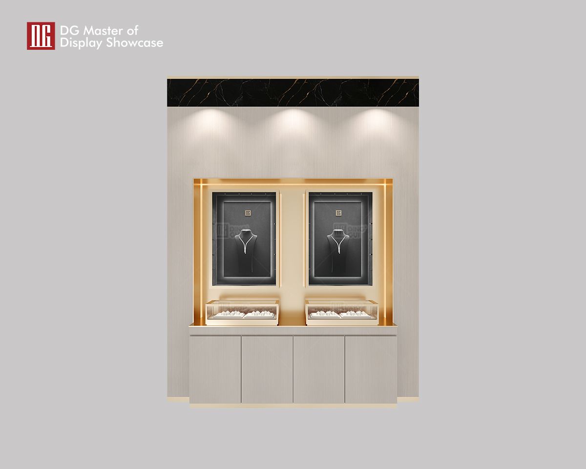 Tilpassede DG Custom High-End Luksus Smykke Display Vægmonterede Producenter Fra Kina 6
