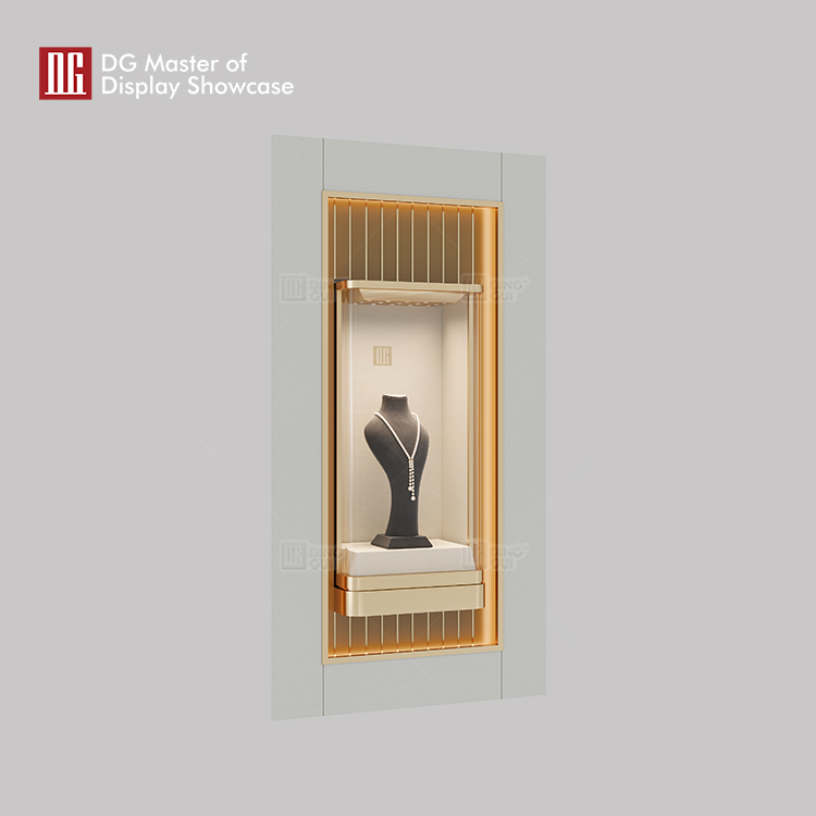 Bepoke black tall display cabinet manufacturer | DG Display Showcase 7
