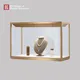 Gold Brushed Stainless Steel Jewelry & Watch Display Cabinet 3