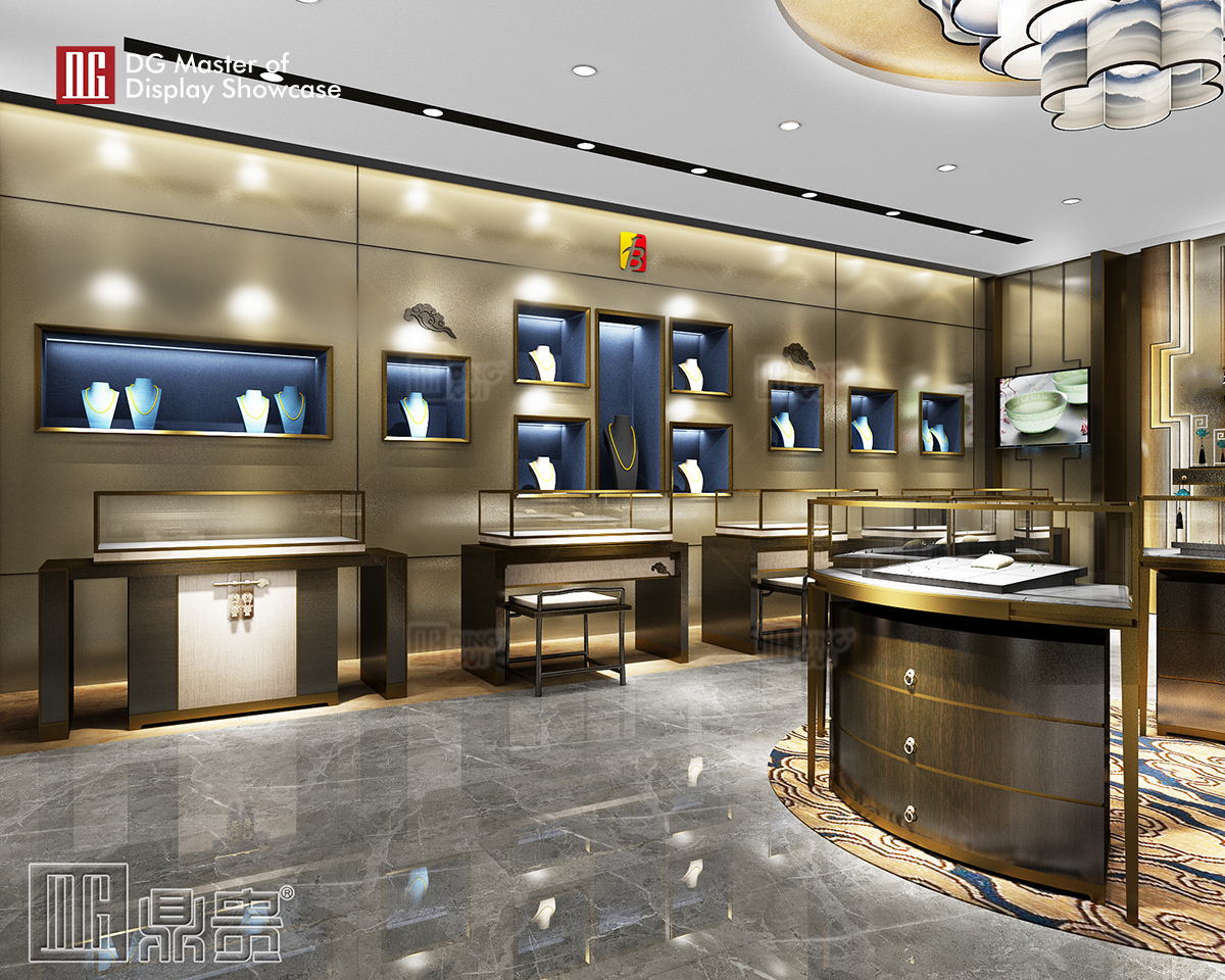 Βιτρίνα DG υψηλής ποιότητας, μοντέρνος σχεδιασμός, προσαρμοσμένη διακόσμηση ολόκληρου του καταστήματος, βιτρίνα βιτρίνας συσκευασίας υψηλής ποιότητας 8