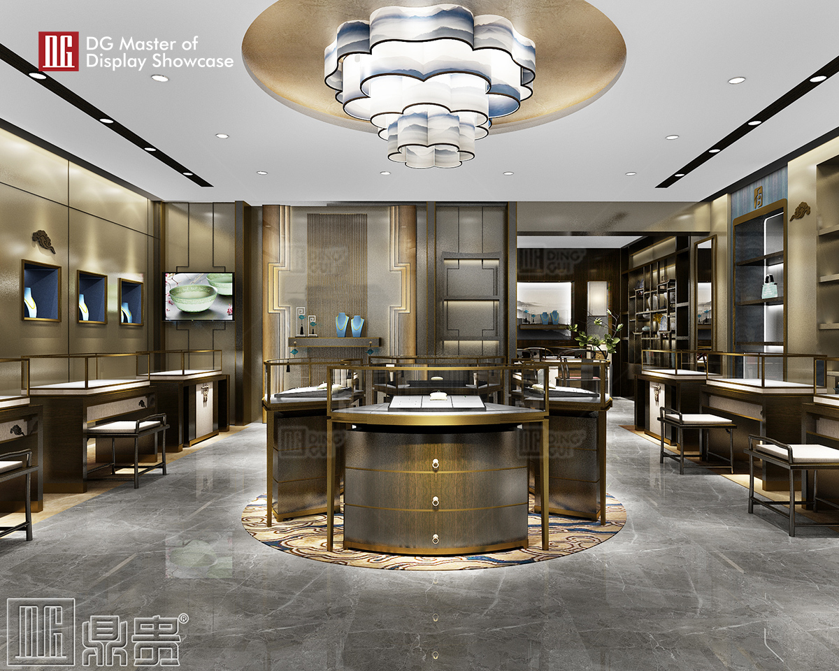 Βιτρίνα DG υψηλής ποιότητας, μοντέρνος σχεδιασμός, προσαρμοσμένη διακόσμηση ολόκληρου του καταστήματος, βιτρίνα βιτρίνας συσκευασίας υψηλής ποιότητας 6