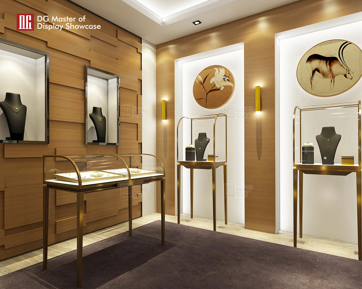 DG Showcase luksus smykkeskrin til urbutik med smykkedisplay 8