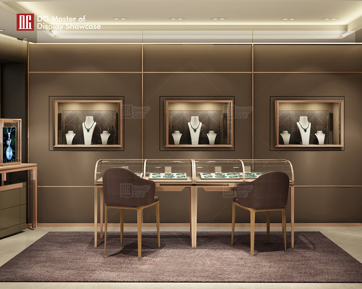 DG Showcase luksus smykkeskrin til urbutik med smykkedisplay 9