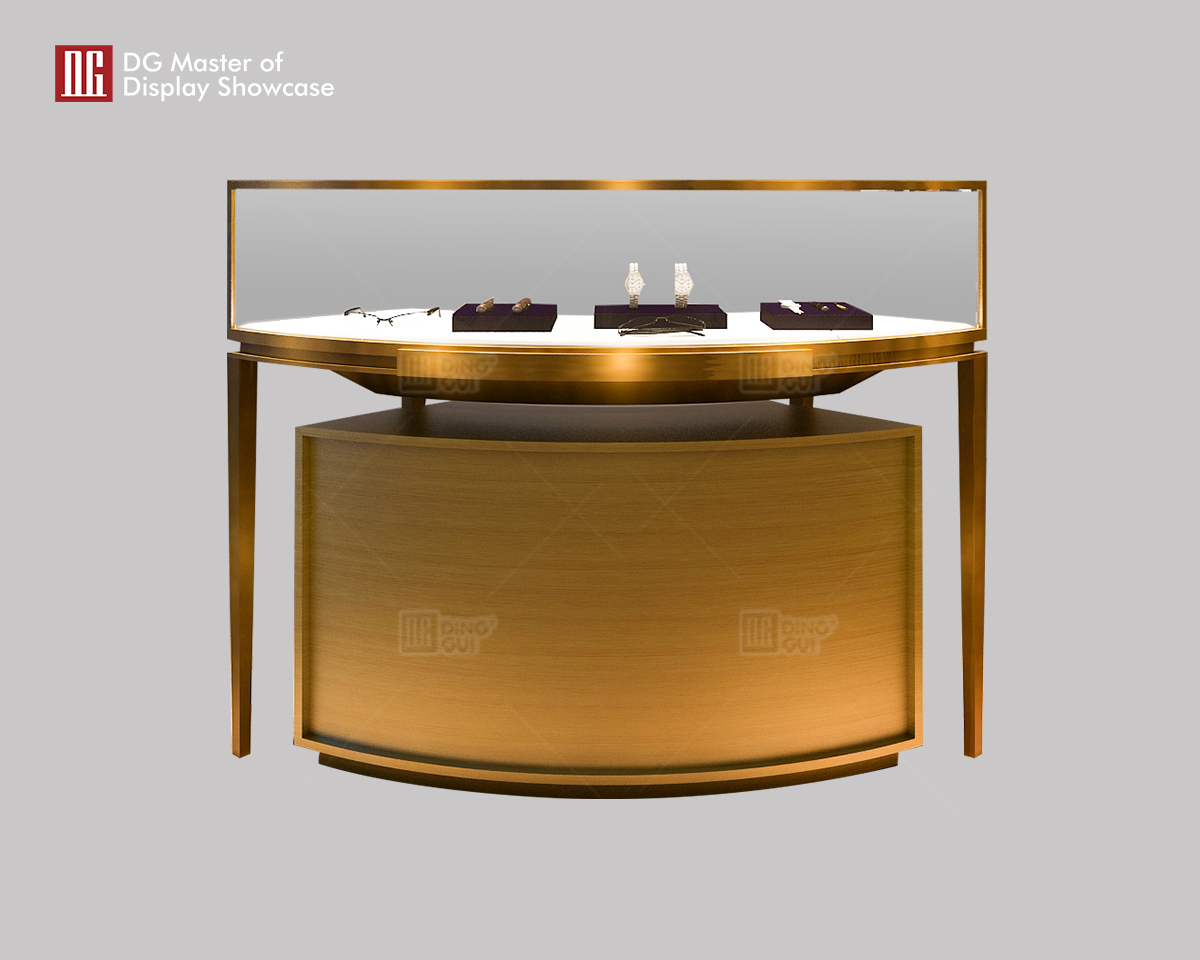 DG Showcase klasikong marangyang alahas relo display showcase custom cabinet tagagawa 7