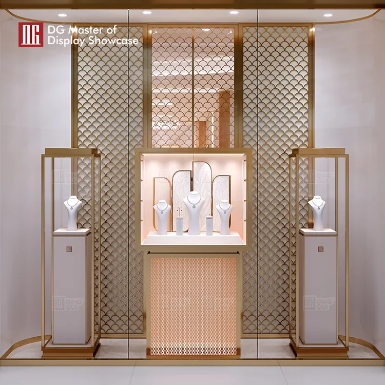 custom free standing glass display case wholesale | DG Display Showcase 5