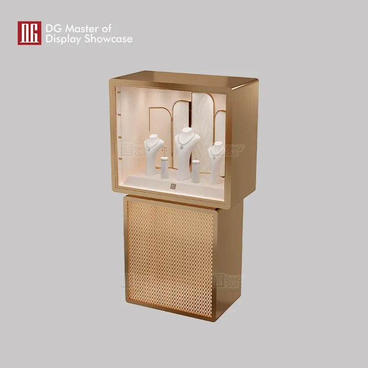 custom free standing glass display case wholesale | DG Display Showcase 4