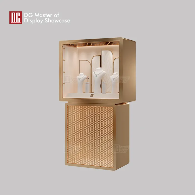 custom free standing glass display case wholesale | DG Display Showcase 3