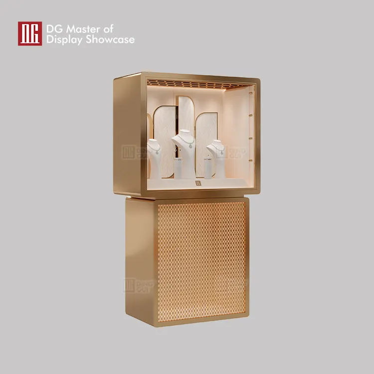 custom free standing glass display case wholesale | DG Display Showcase 2