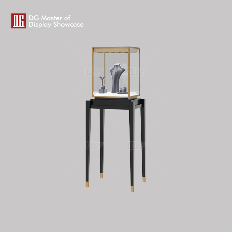 high end free standing glass display case wholesale | DG Display Showcase 6