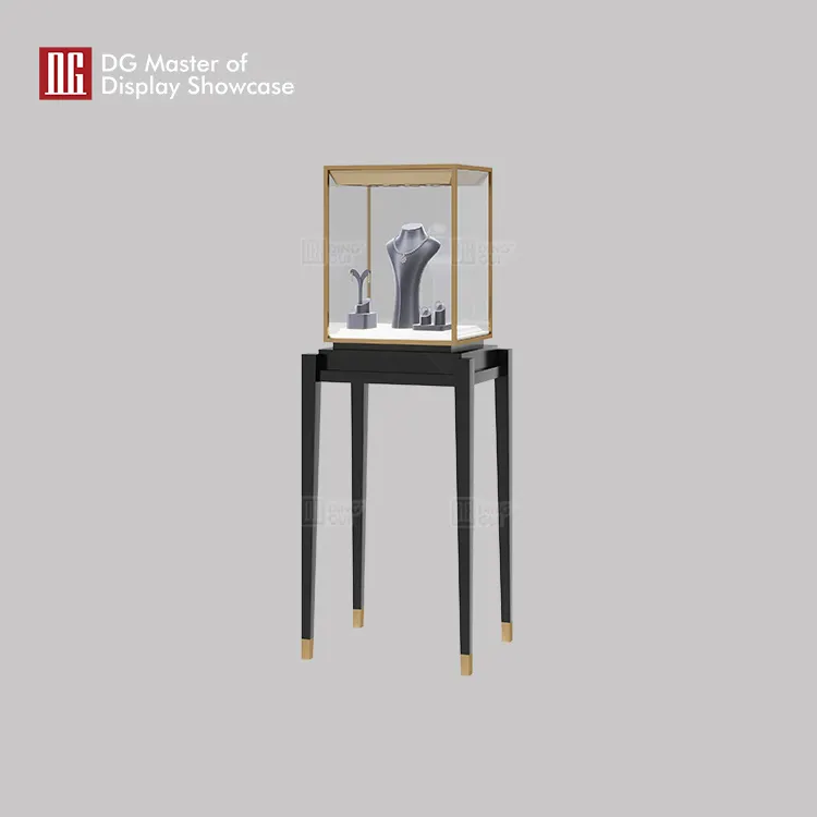 high end free standing glass display case wholesale | DG Display Showcase 3