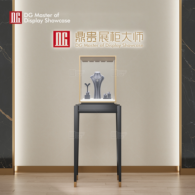 high end free standing glass display case wholesale | DG Display Showcase 8