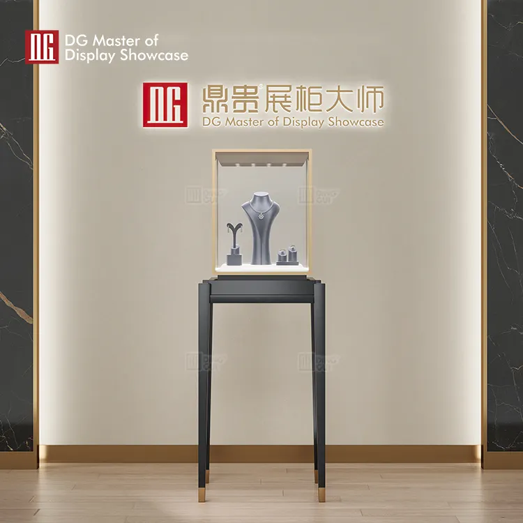 high end free standing glass display case wholesale | DG Display Showcase 5