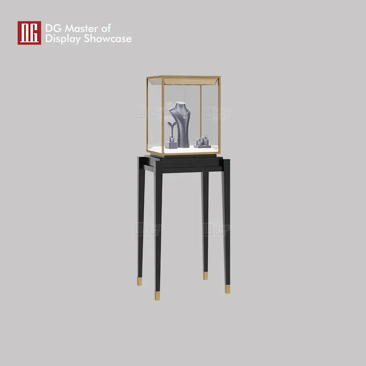 high end free standing glass display case wholesale | DG Display Showcase 2