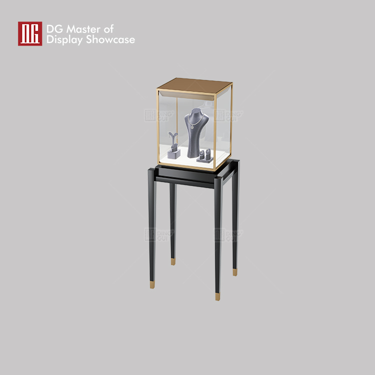 high end free standing glass display case wholesale | DG Display Showcase 7