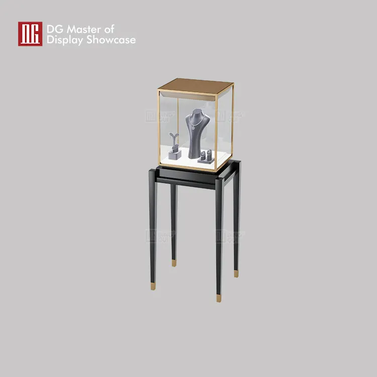 high end free standing glass display case wholesale | DG Display Showcase 4