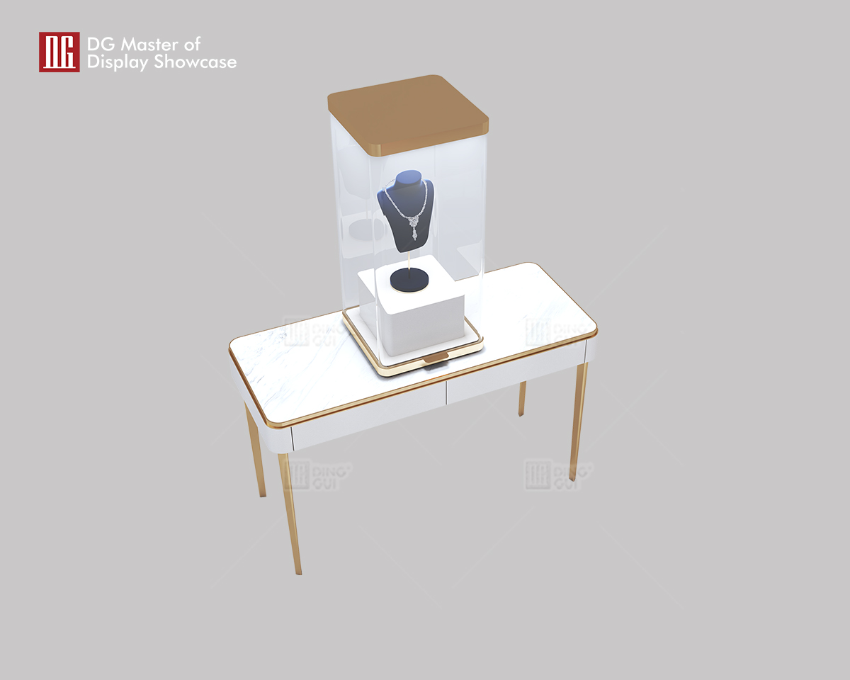 DG Showcase Luxury Jewelry Watch Negotiation Table Fancy Shop Interior Design 7