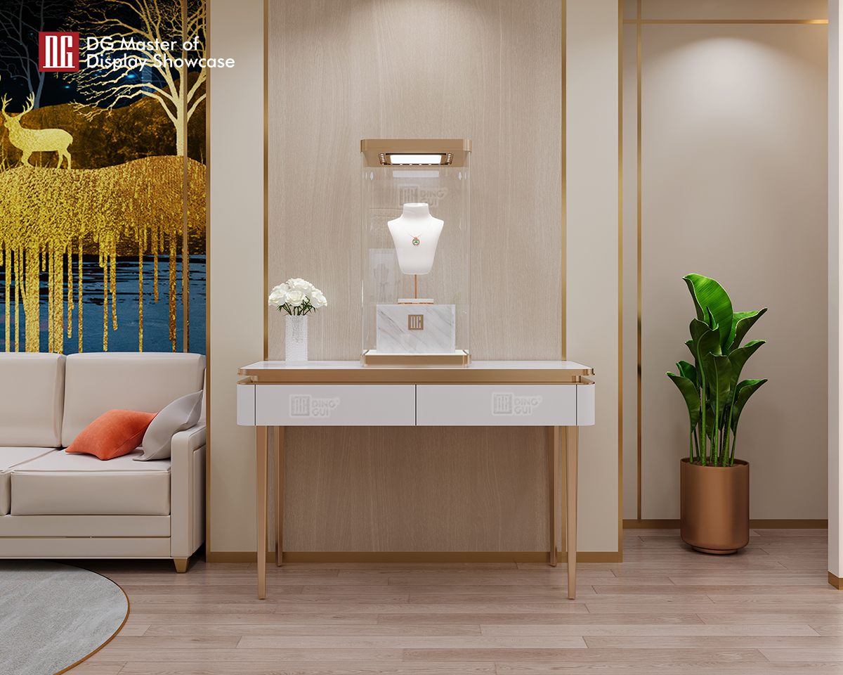 DG Showcase Luxury Jewelry Watch Negotiation Table Fancy Shop Interior Design 8