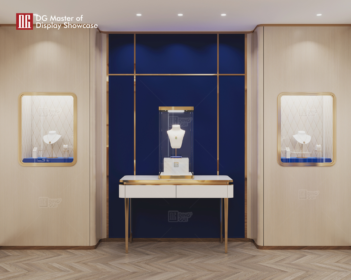 DG Showcase Luxury Jewelry Watch Negotiation Table Fancy Shop Interior Design 9
