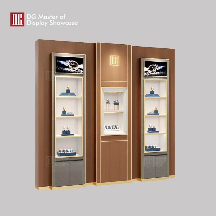 custom black showcase cabinet wholesale | DG Display Showcase 2