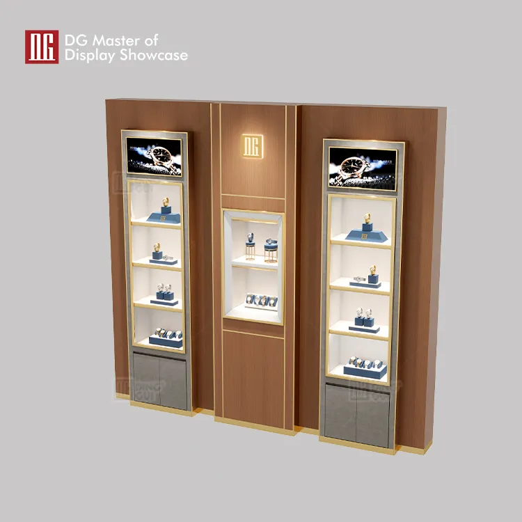 custom black showcase cabinet wholesale | DG Display Showcase 4