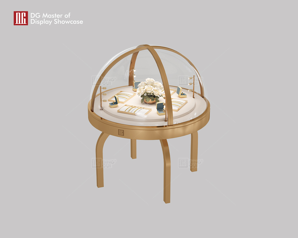 DG Luxury Unique Hemispherical Jewelry Watch Display Cabinet 8