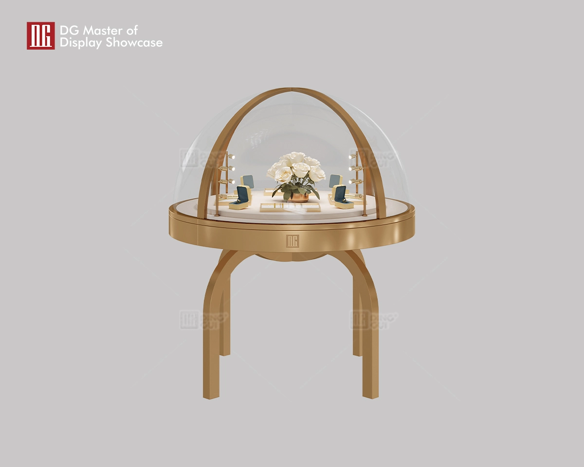 DG Luxury Unique Hemispherical Jewelry Watch Display Cabinet 1