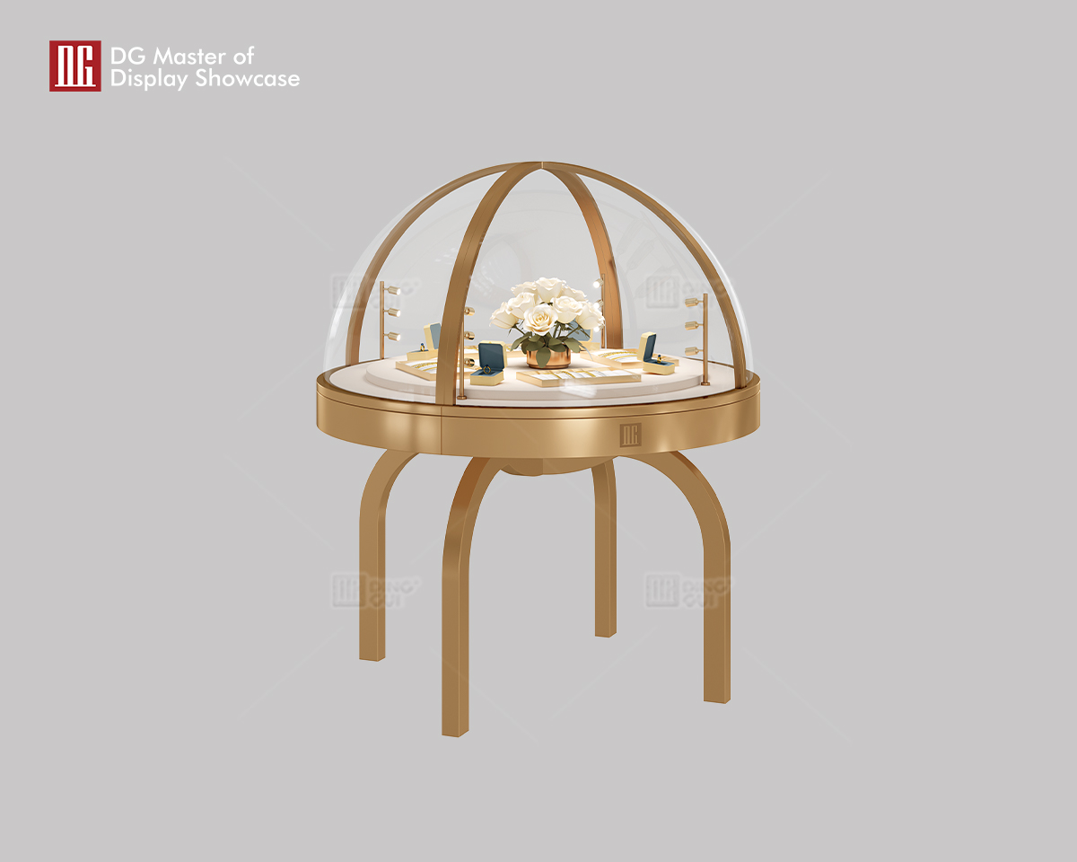 DG Luxury Unique Hemispherical Jewelry Watch Display Cabinet 7