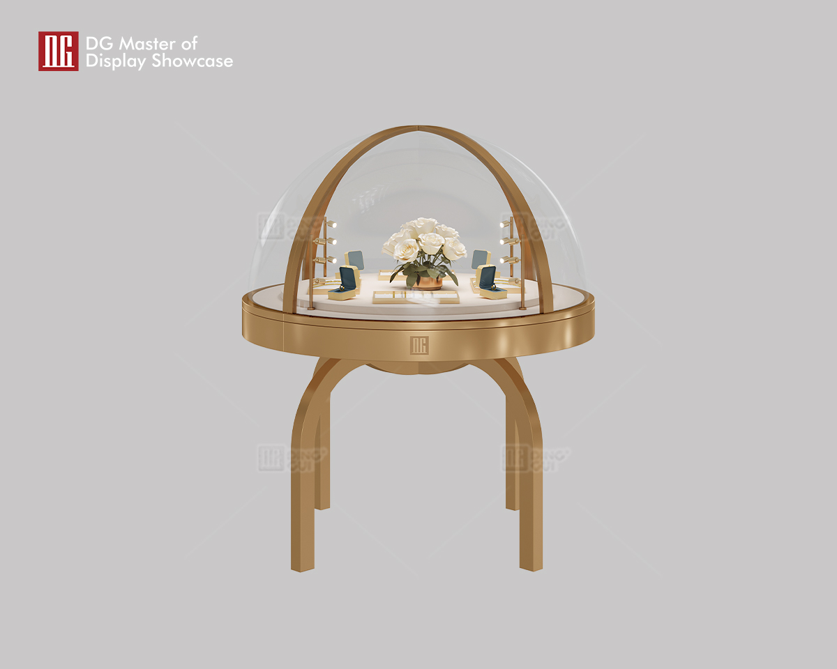 DG Luxury Unique Hemispherical Jewelry Watch Display Cabinet 6