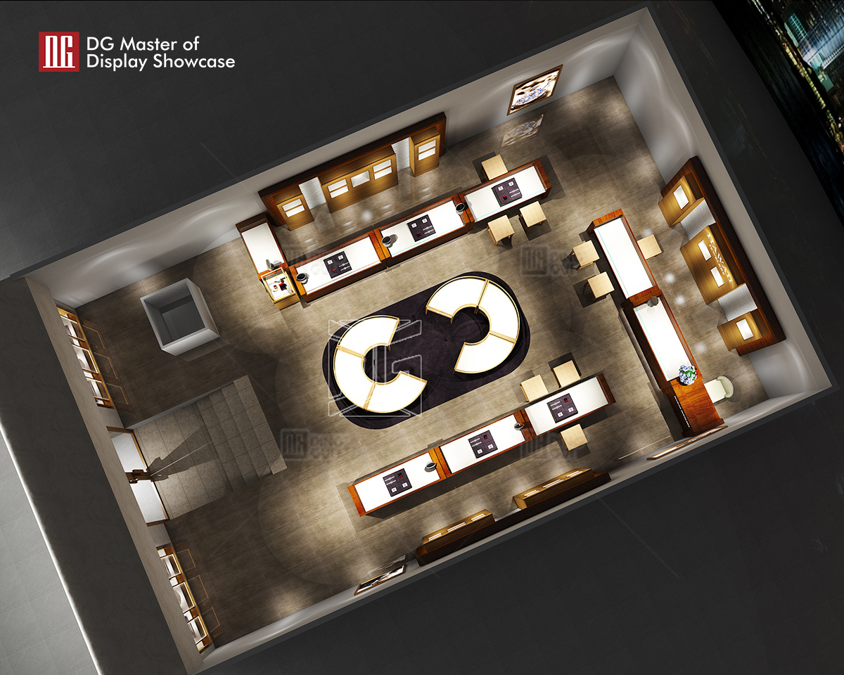 DG Showcase ζεστό πώλησης πολυτελές ξύλινο ντουλάπι ρολογιών κατασκευαστής μοντέρνου στυλ 10