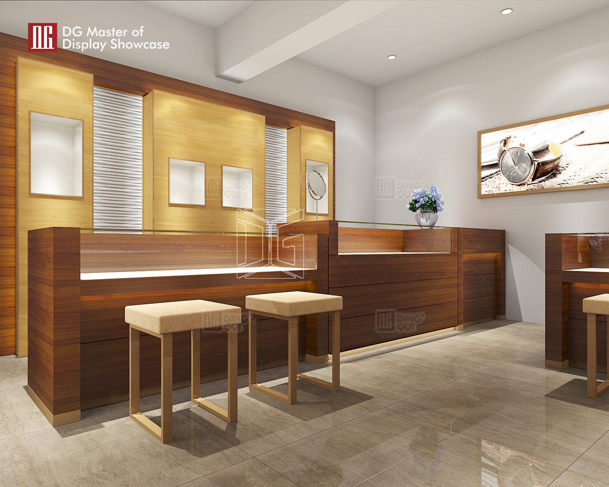 DG Showcase ζεστό πώλησης πολυτελές ξύλινο ντουλάπι ρολογιών κατασκευαστής μοντέρνου στυλ 9