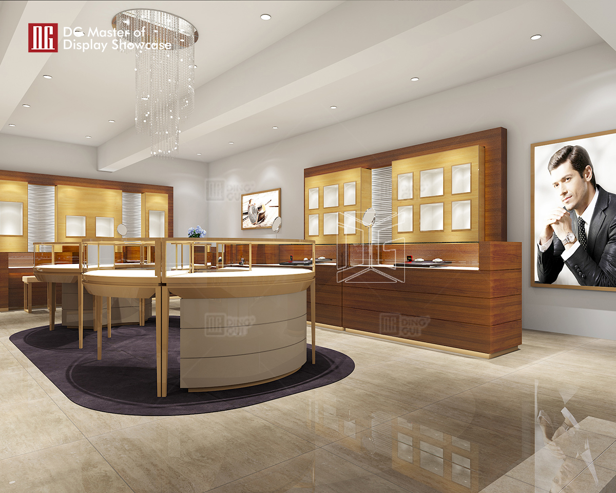 DG Showcase ζεστό πώλησης πολυτελές ξύλινο ντουλάπι ρολογιών κατασκευαστής μοντέρνου στυλ 7