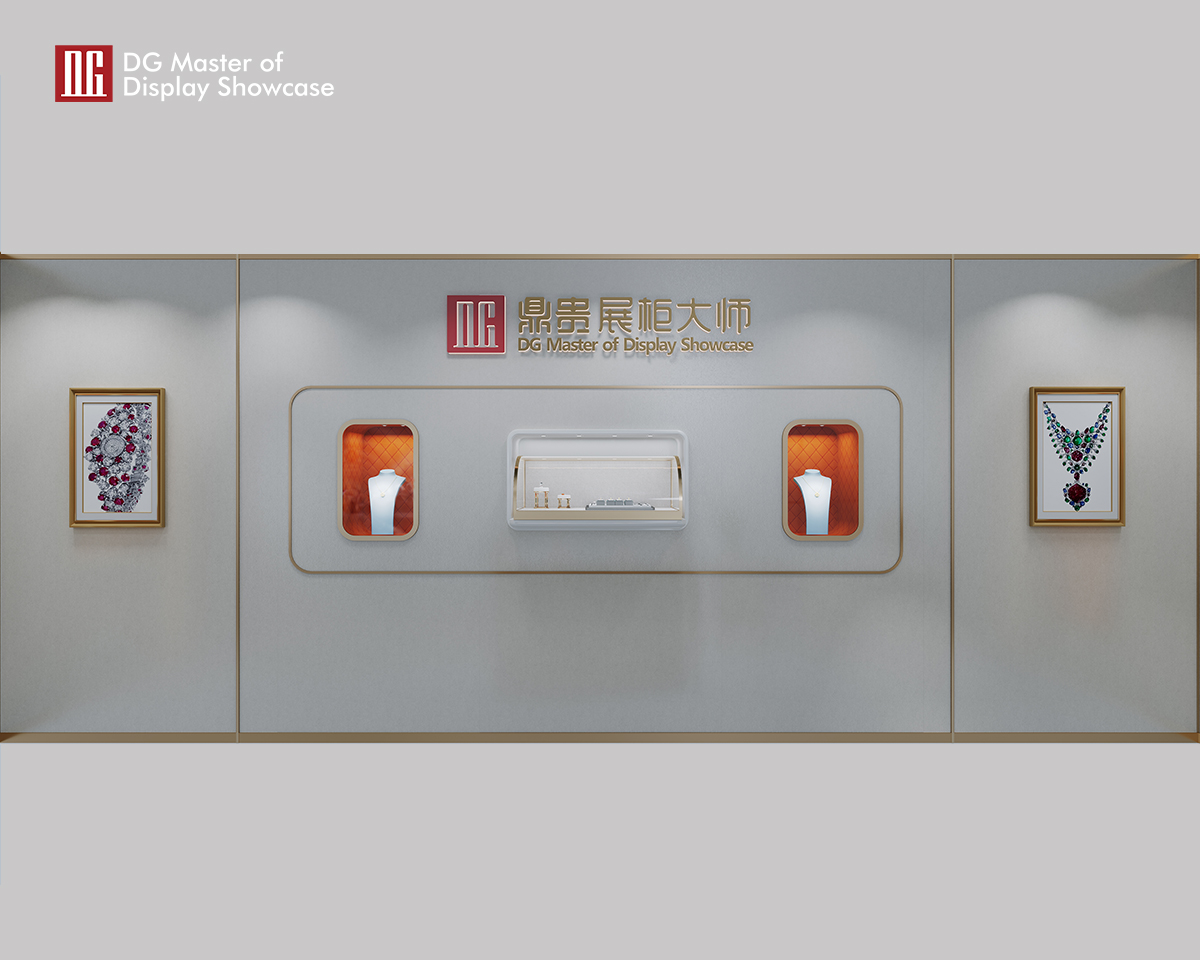 DG Showcase Elegant Jewelry Watch Display Showcase Custom Shop Interior Design 9