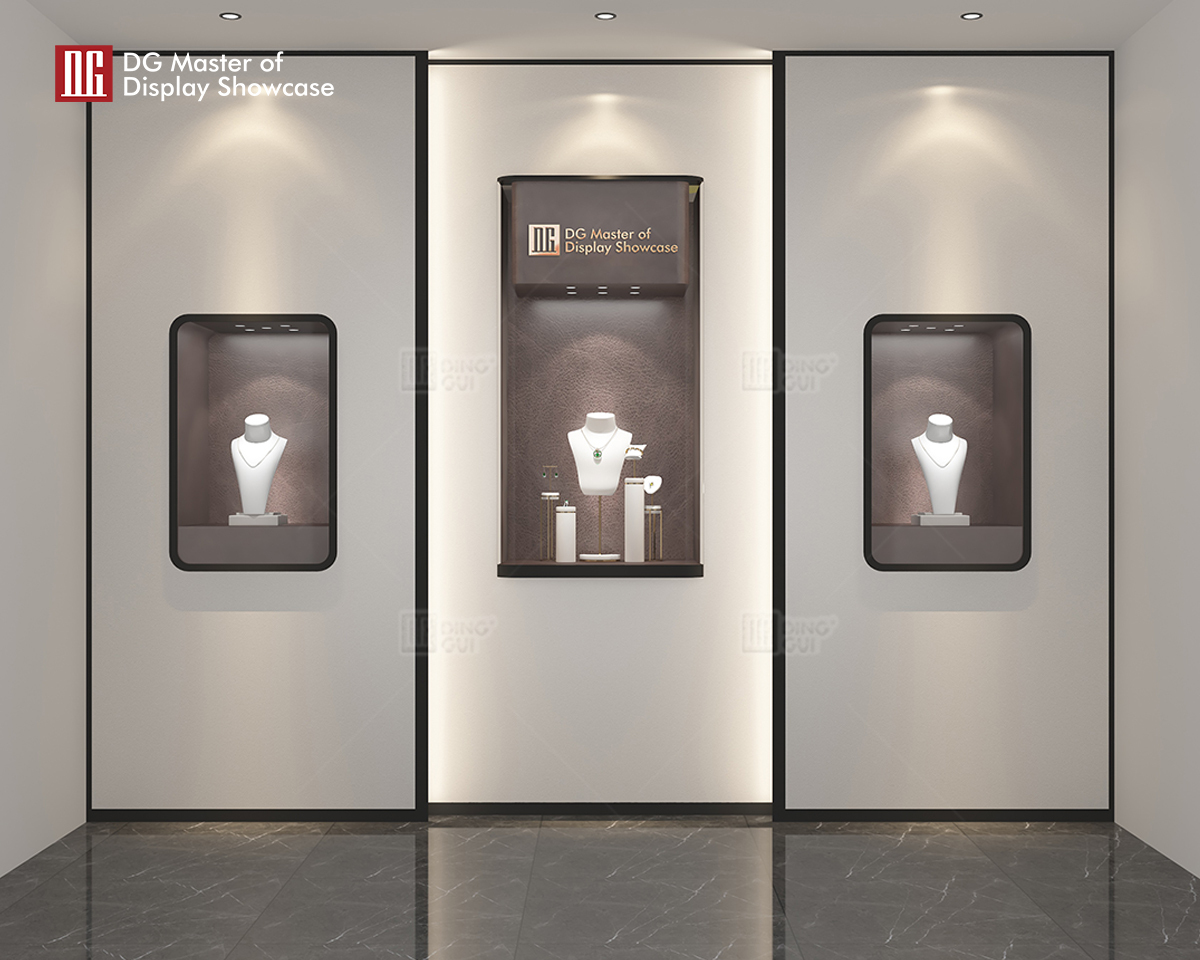 DG Showcase Elegant Jewelry Watch Display Showcase Custom Shop Interior Design 10