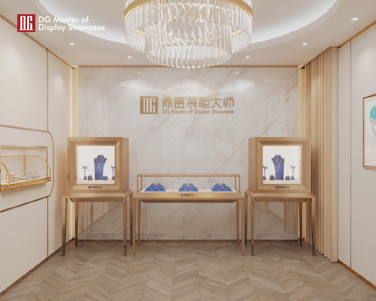 DG Showcase Custom Jewelry Watch Display Cabinets Exquisite Showcase Shop Dekorasyon 9