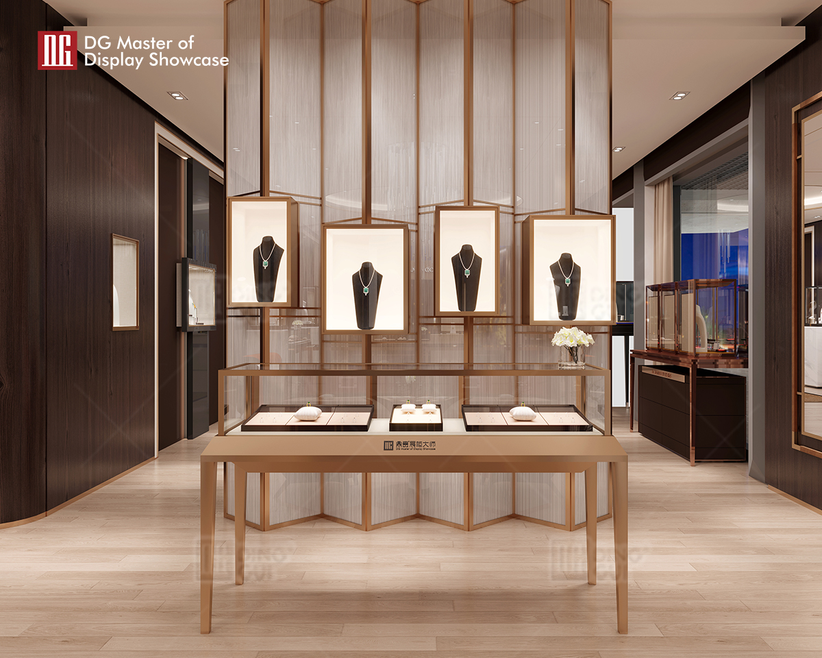 DG Showcase Custom Jewelry Watch Display Cabinets Exquisite Showcase Shop Dekorasyon 10