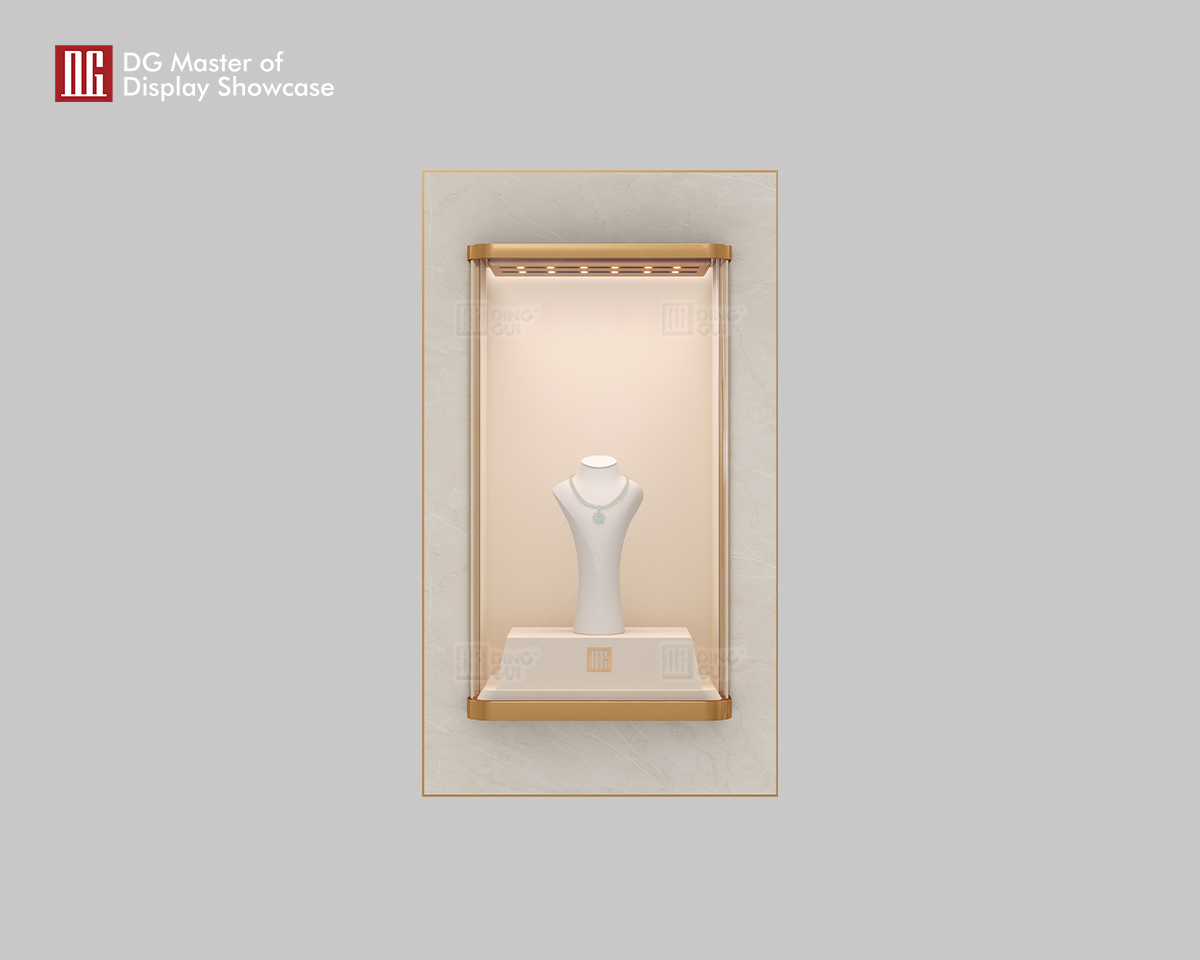 Πολυτελής βιτρίνα τοίχου κοσμημάτων υψηλής ποιότητας για εξαιρετική επίδειξη κοσμημάτων 6