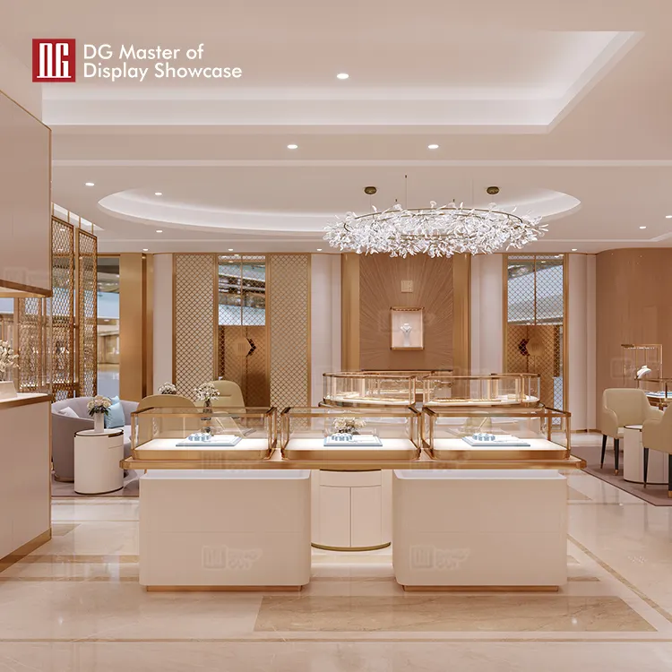 Custom front opening glass showcase wholesale Manufacturer | DG Display Showcase 5