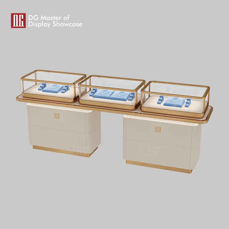 Custom front opening glass showcase wholesale Manufacturer | DG Display Showcase 4