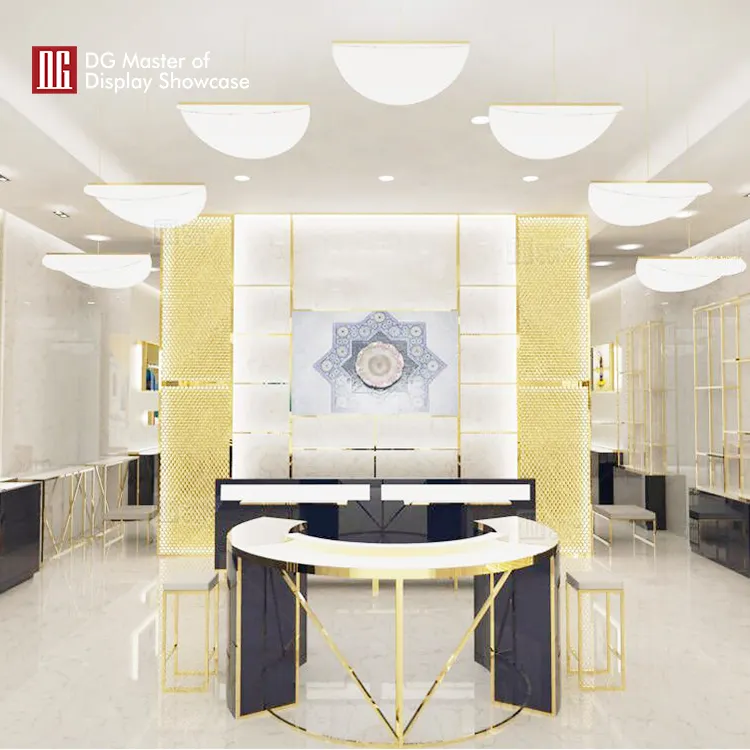 DG Display Showcase | high end Luxury Perfume Display Cabinet factory 2