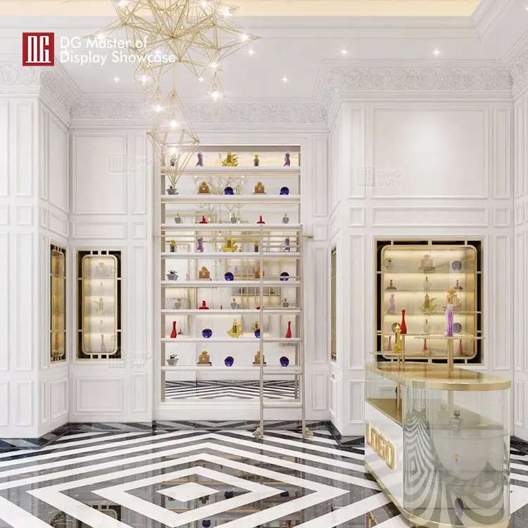 personalized perfume table display manufacturer | DG Display Showcase 2