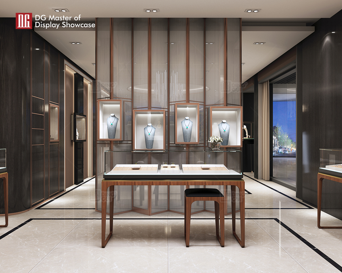 DG Showcase customized high end jewelry and watch shop showcase display cabinet luxury display showcase 7