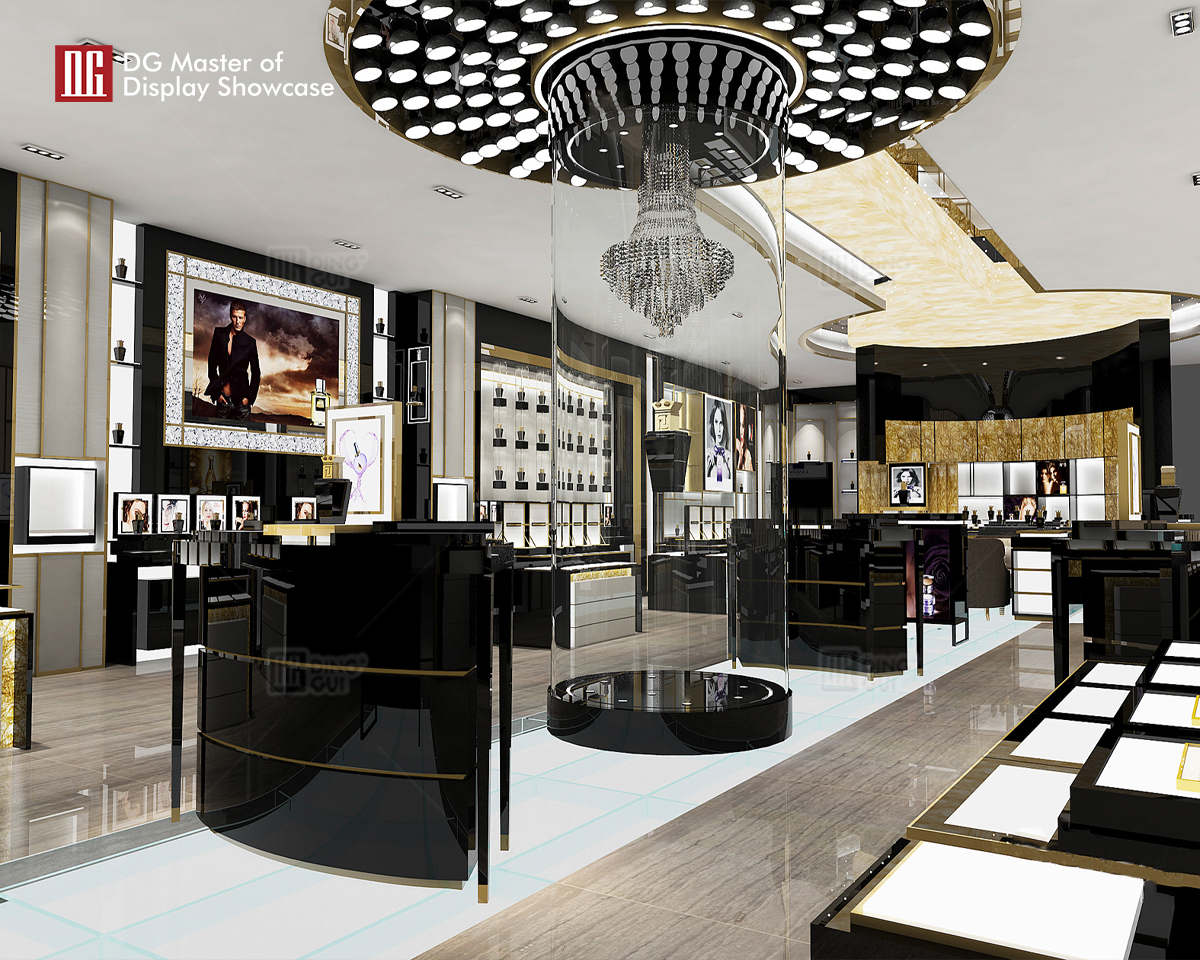 DG Showcase High End Custom Perfume Shop Display Showcases Design 7