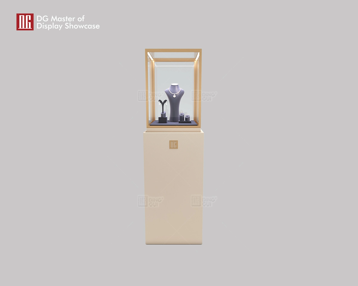 DG Display Showcase Luksus Lædersmykker Urskab Stående Skab Showcase 1