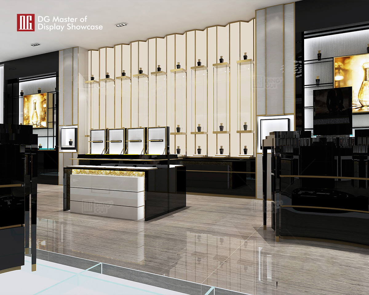 DG Showcase High End Custom Perfume Shop Display Showcases Design 9