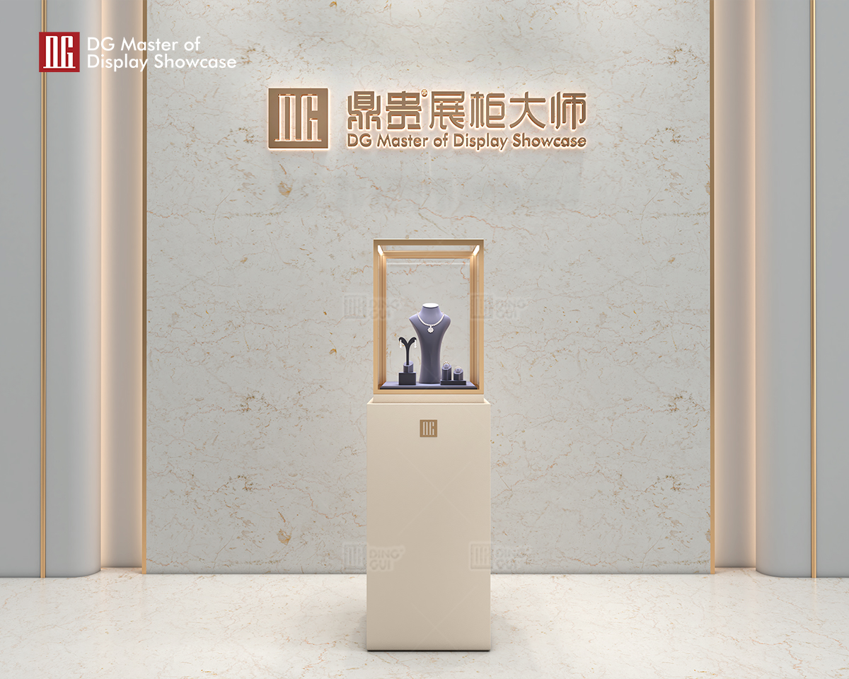 DG Display Showcase Luksus Lædersmykker Urskab Stående Skab Showcase 10