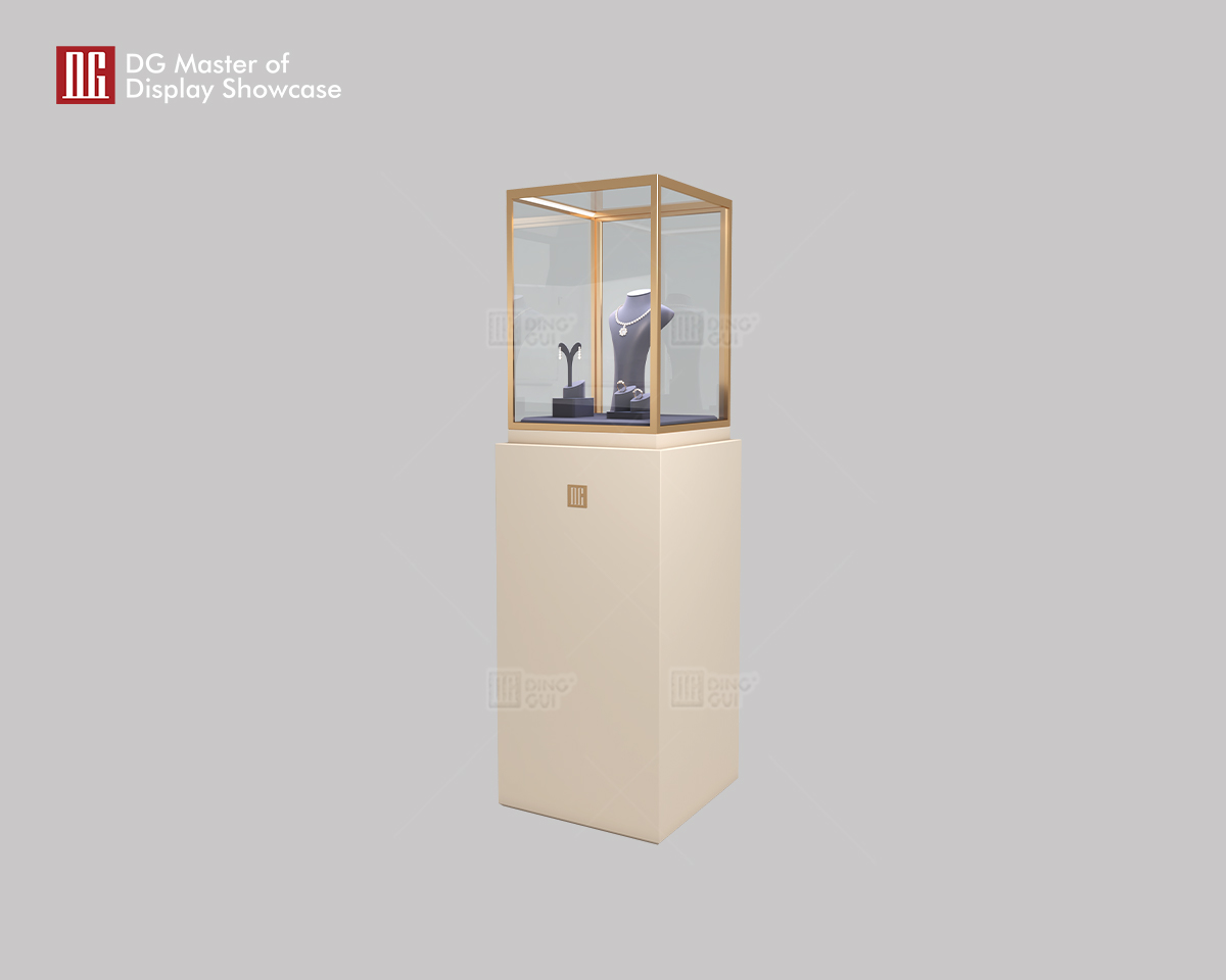 DG Display Showcase Luksus Lædersmykker Urskab Stående Skab Showcase 8