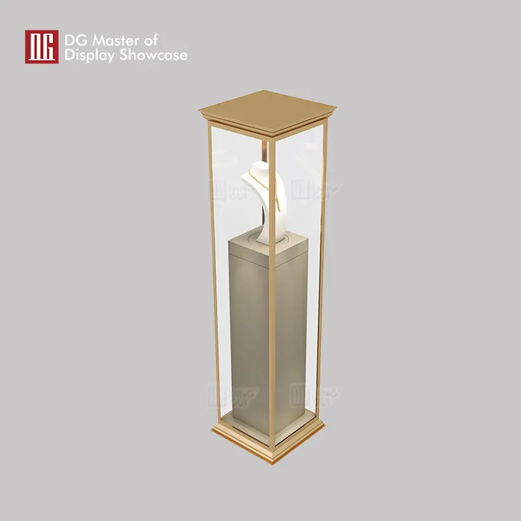 Luxurious Glass Jewelry Showcase【Free Standing】 3